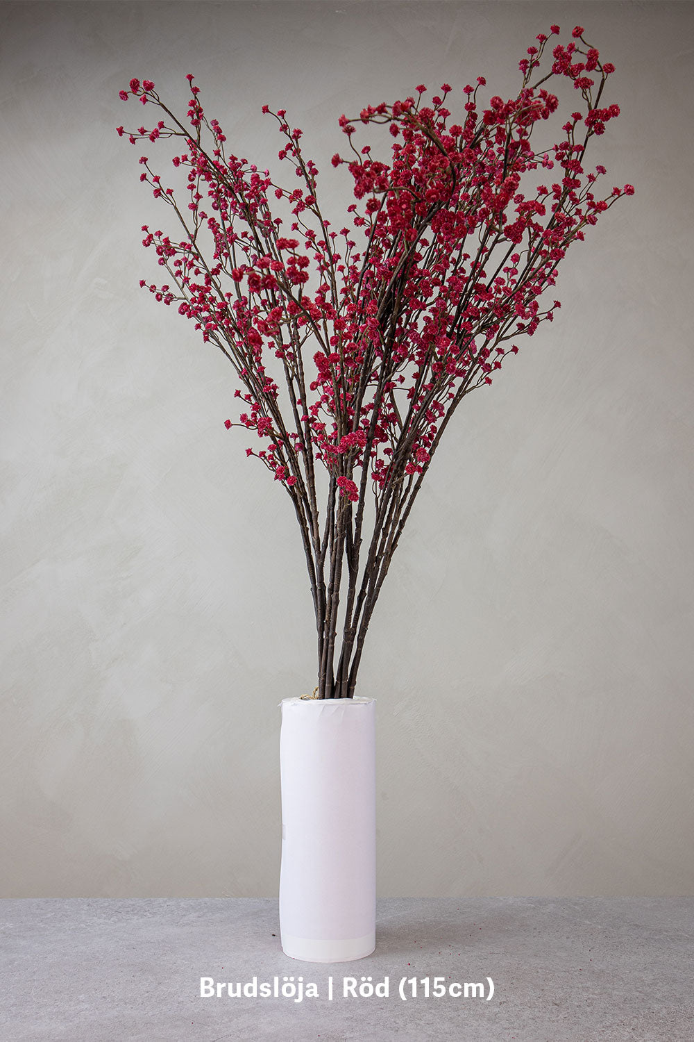 Brudslöja | Röd (115cm) – konstblomma från OONA