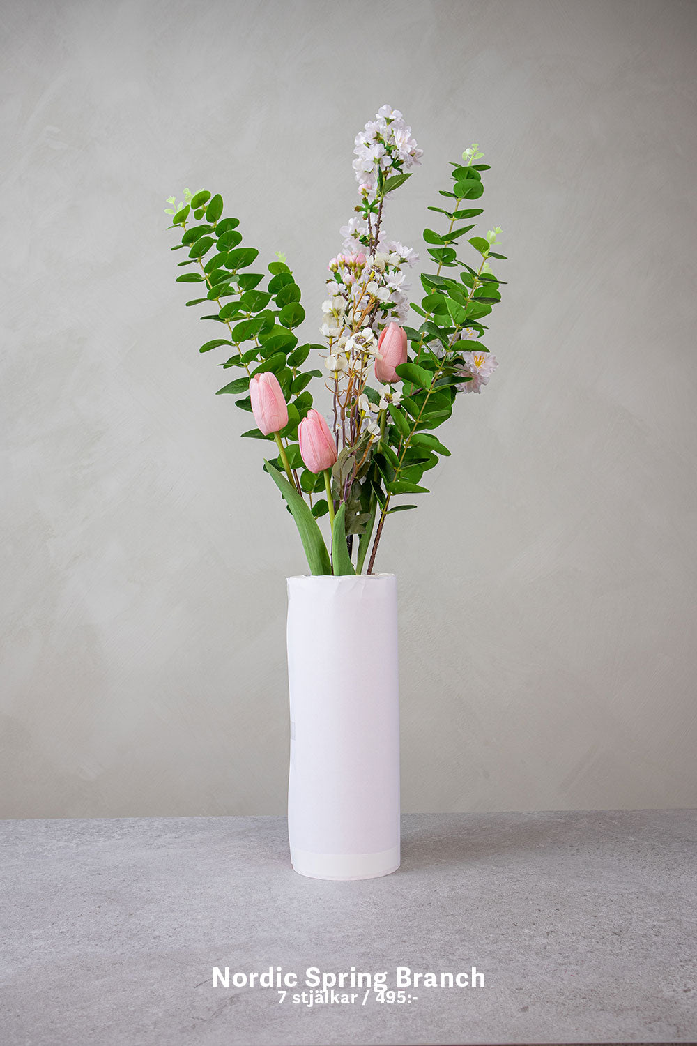 Nordic Spring – liten färdigkomponerad konstblomsbukett från OONA