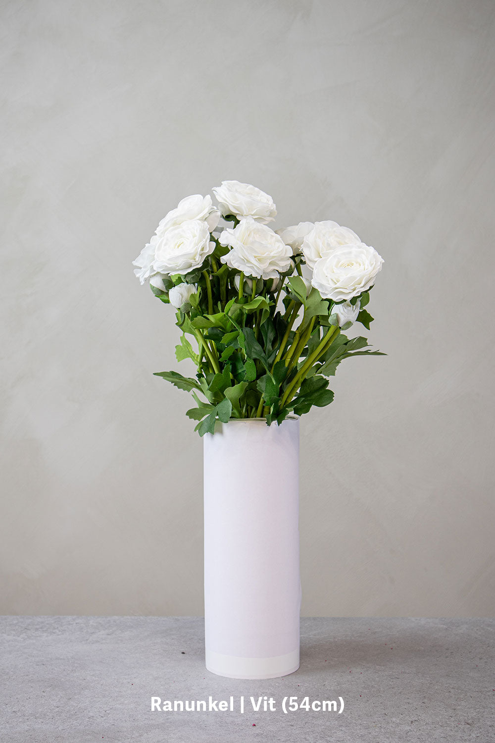 Ranunkel | Vit (54cm) – konstblomma från OONA